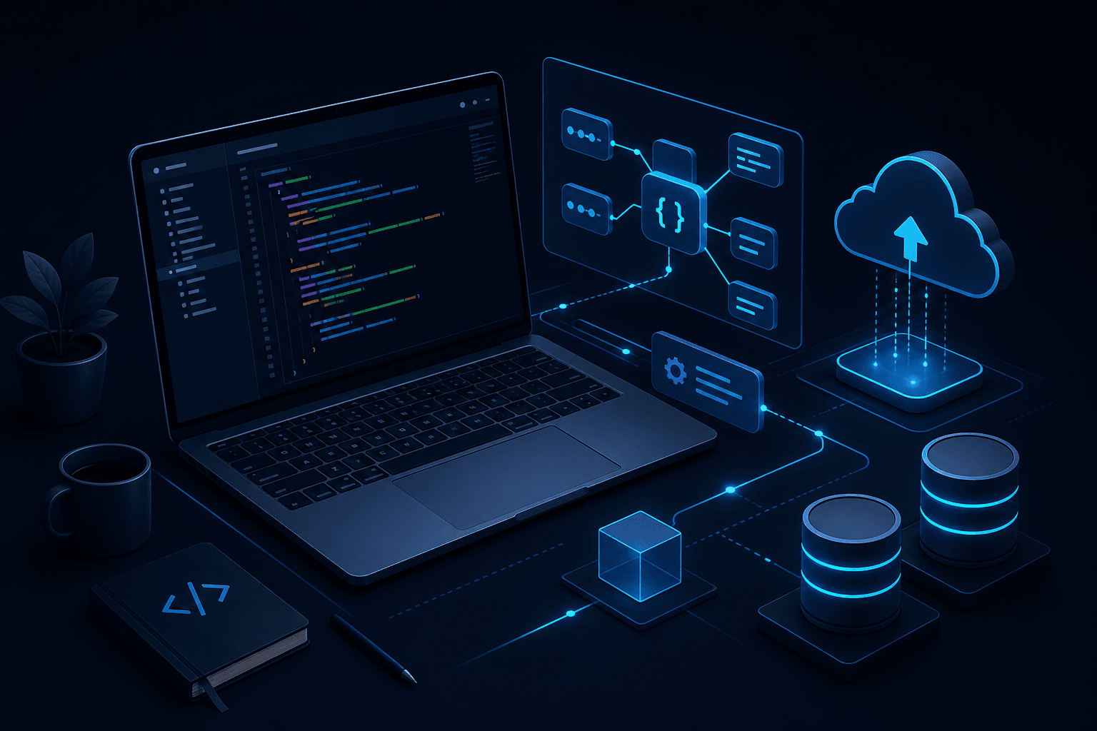 Software engineering — code editor, APIs, and cloud deployment